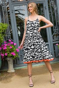 Black & White Tiered Dress- FINAL SALE