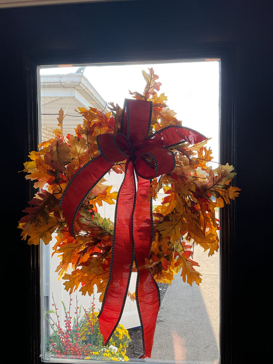 22” autumn blossom wreath