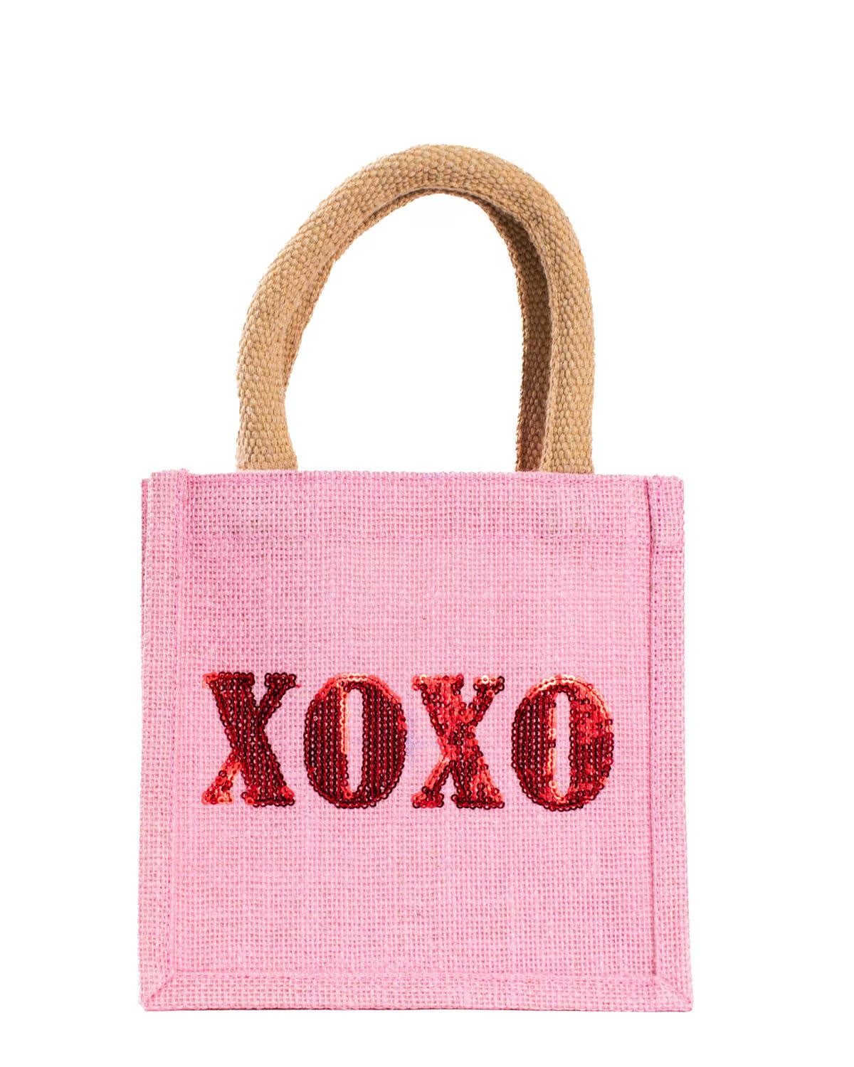 Valentine's Jute Petite Gift Tote
