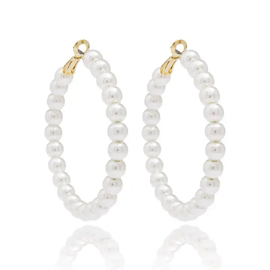 Beaded Hoop Earrings