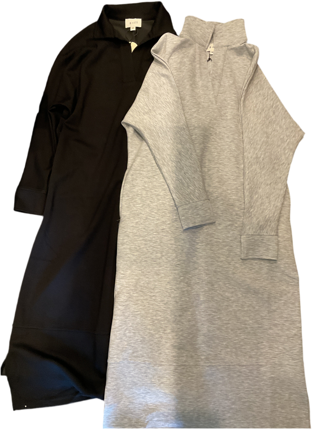 Collared Long Sleeve Midi