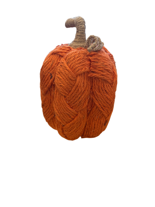 10” string w/jute woven pumpkin