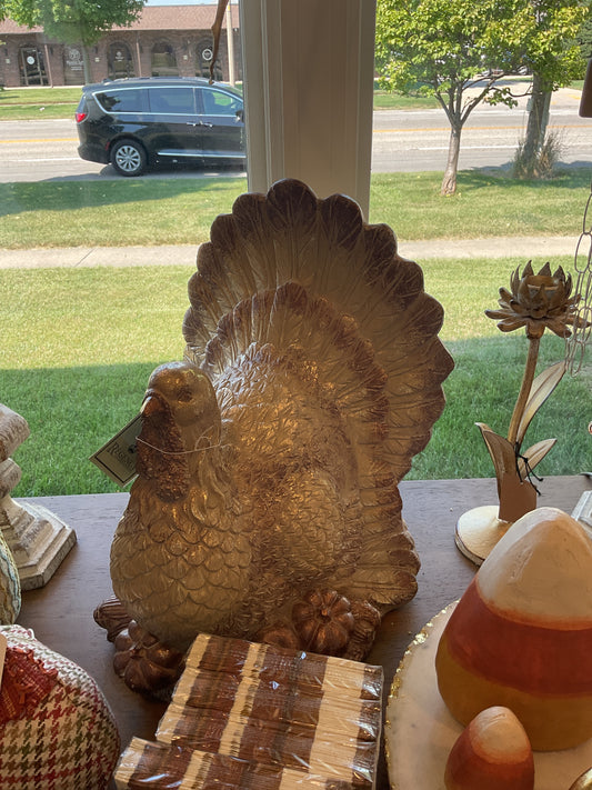 15” resin harvest turkey