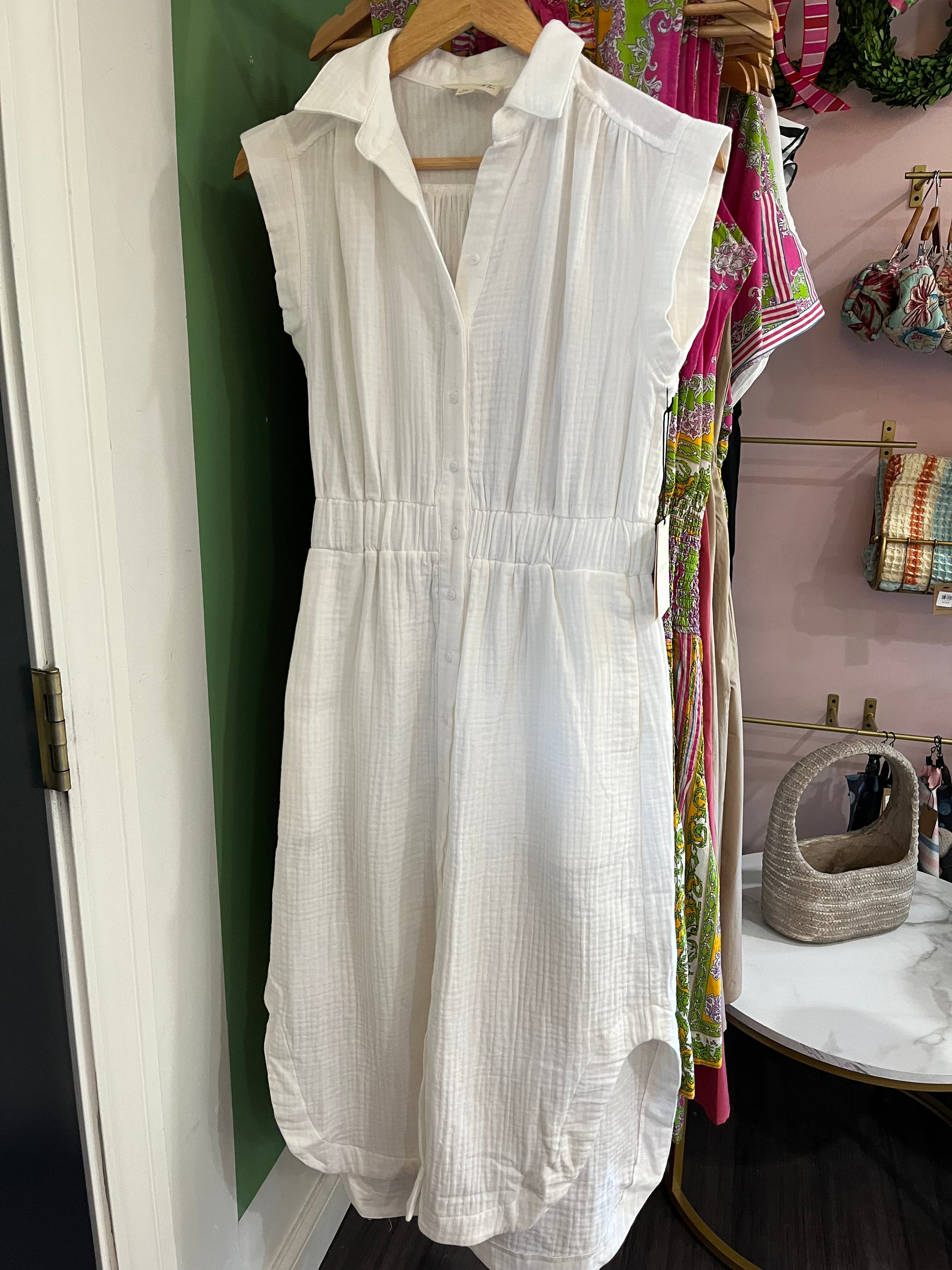 Off White Shirt Dress