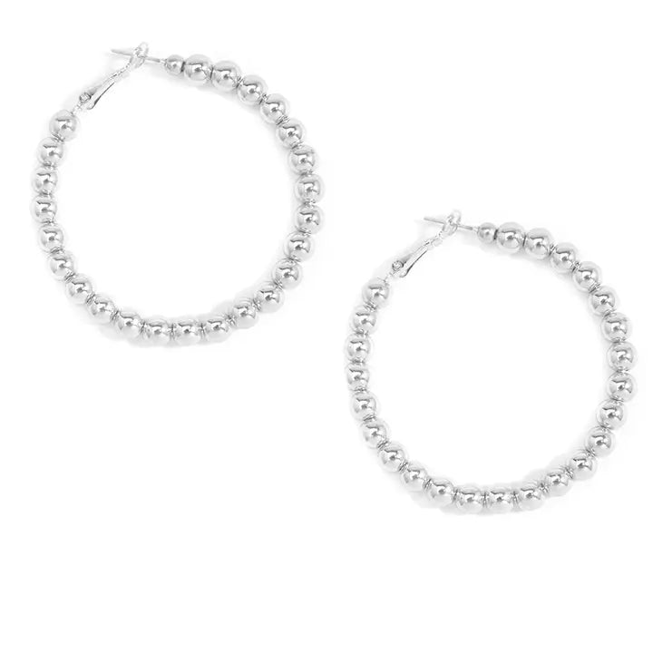 Beaded Hoop Earrings