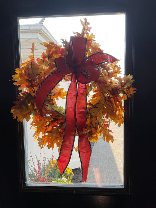 24" Harvest Bounty Oak Leaf Wreath