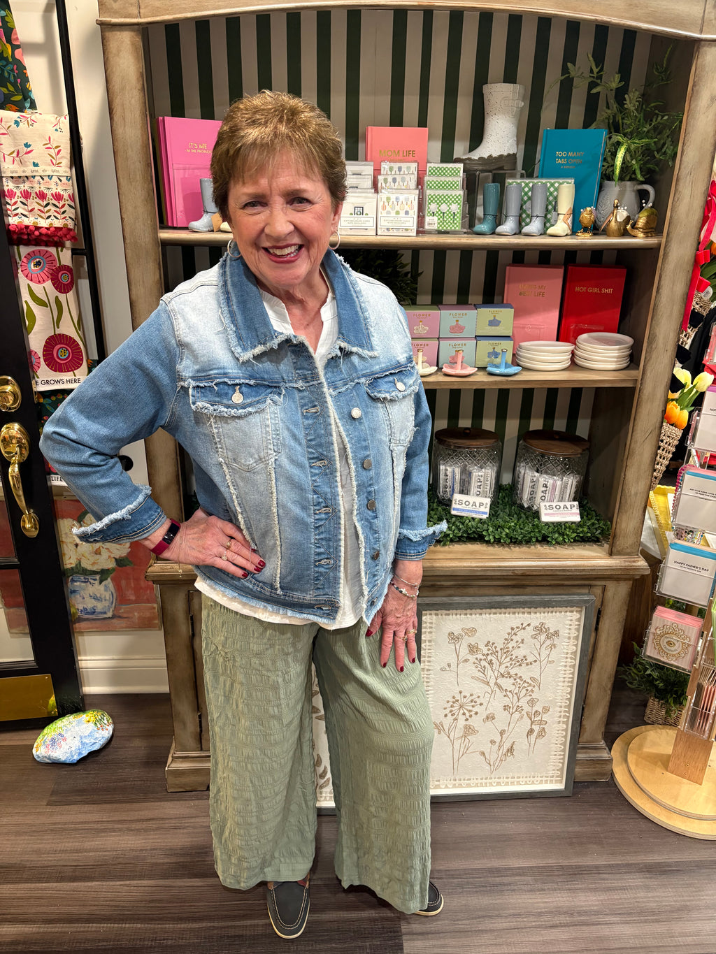 Everstretch Denim Fringe Jacket