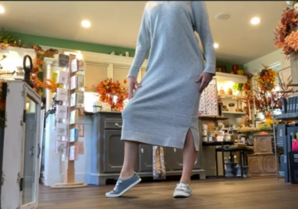 Collared Long Sleeve Midi