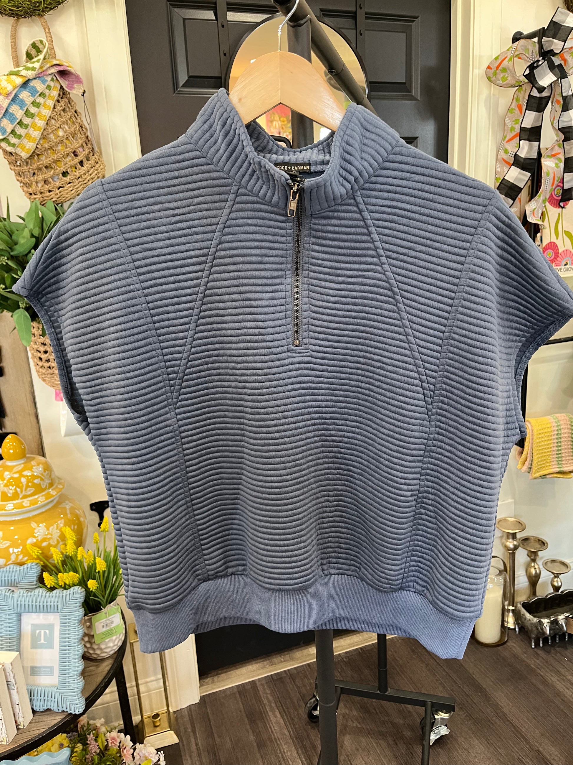 Cozymaxx Quilt Zip Top