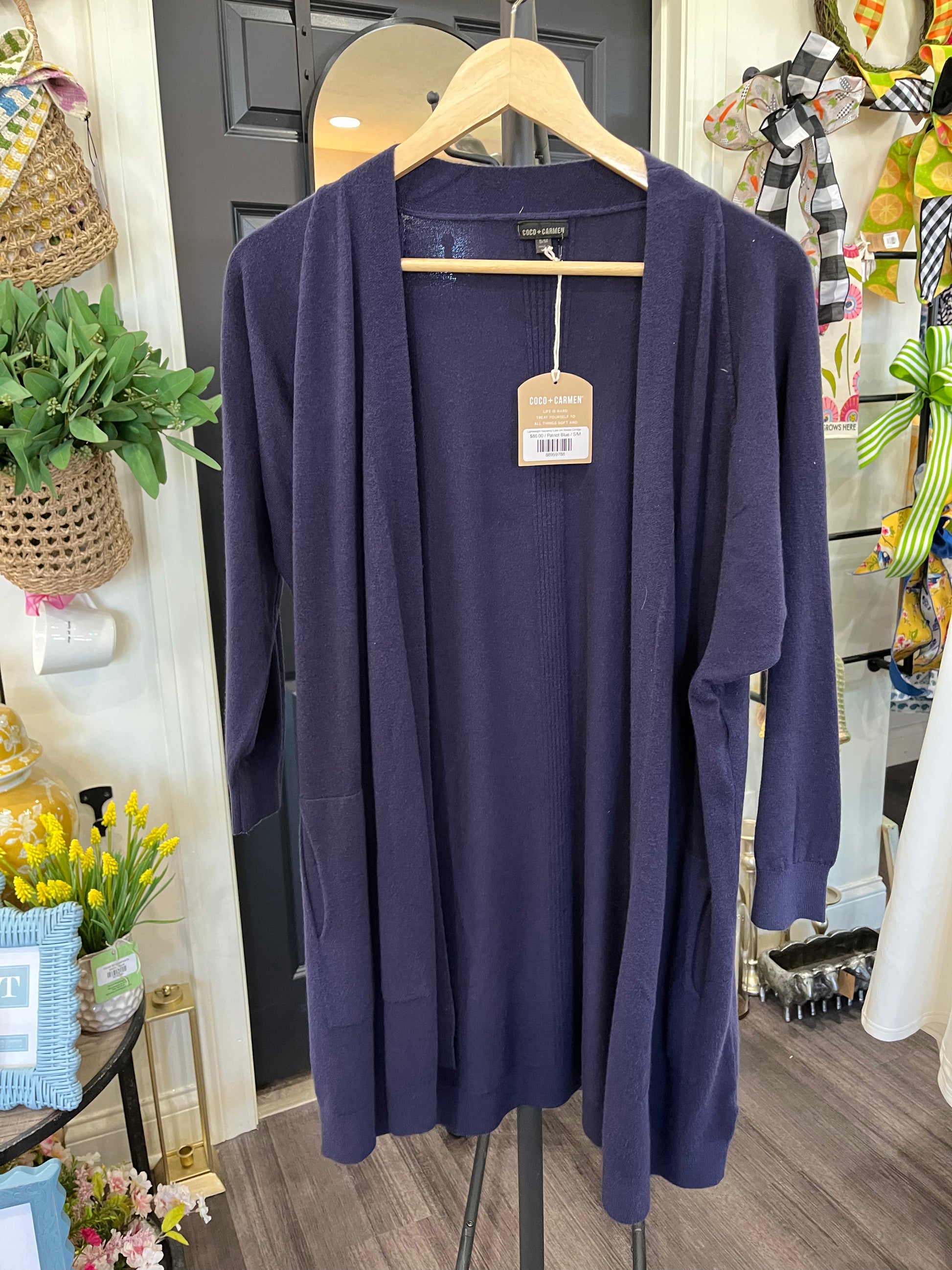 Lightweight Heavenly-Luxe 3/4 Sleeve Cardigan with Pockets