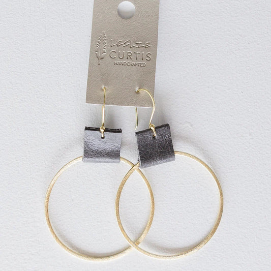 Laura Earring - gold/charcoal