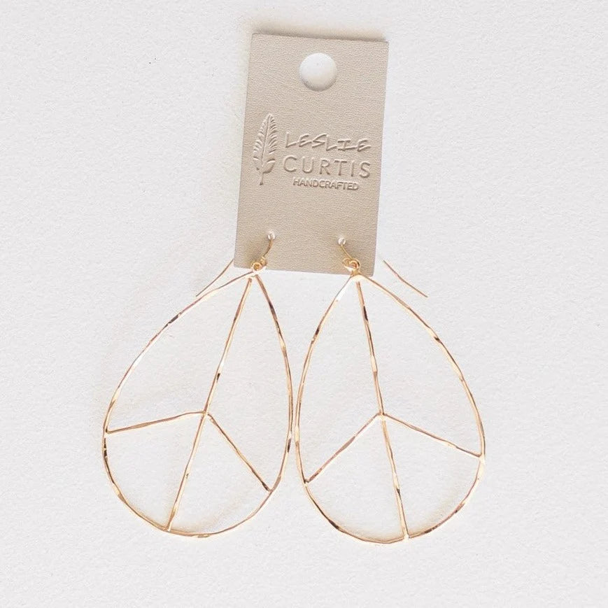 Lilah Peace Earring - Gold