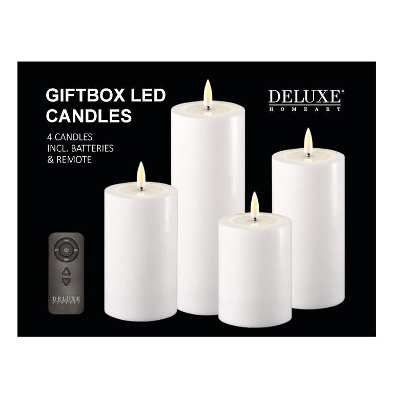 LED candles Giftbox in Cream