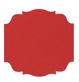 Die Cut Red French Frame Placemat