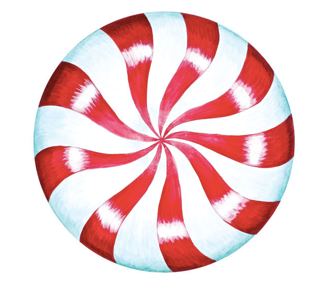 Die-Cut Peppermint Placemat