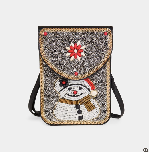 Artisan Beaded Holiday Crossbody