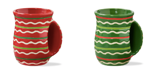 Festive Stripe Handwarmer Mug