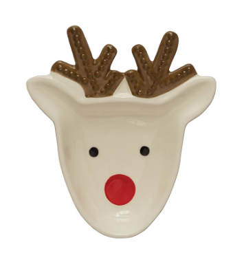 Ceramic Reindeer Plate
