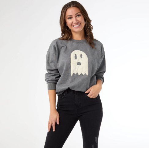 Long Sleeve Patchwork Sweatshirt