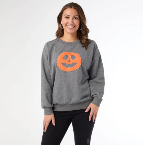 Long Sleeve Patchwork Sweatshirt