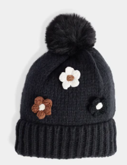 Flower Embellished Winter Wear