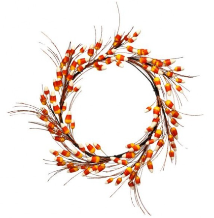 16" Candy Corn Wreath