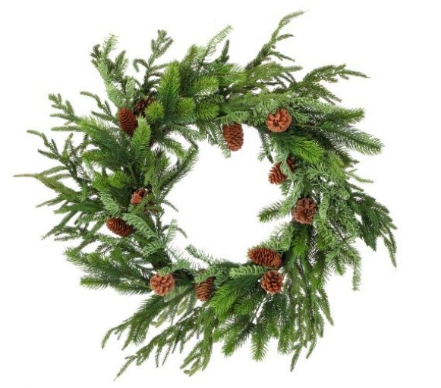 24" Real Touch Norfol Spruce Juniper Wreath