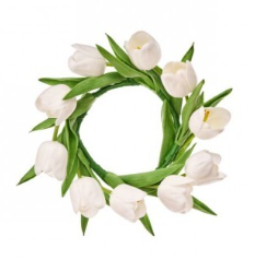 11" PU Tulip Candle Ring