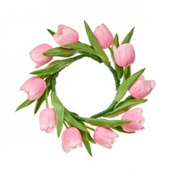11" PU Tulip Candle Ring