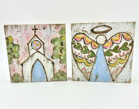 Table Sign Church and Angel