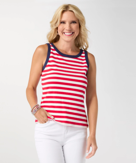 Sawyer Striped Rib Tank