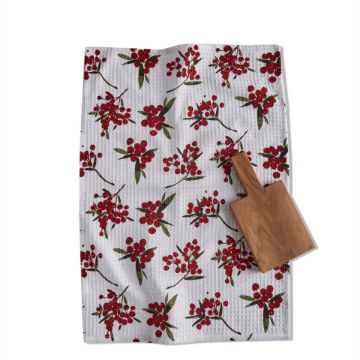 Sprig dishtowel + board set