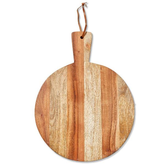 two tone round serving board