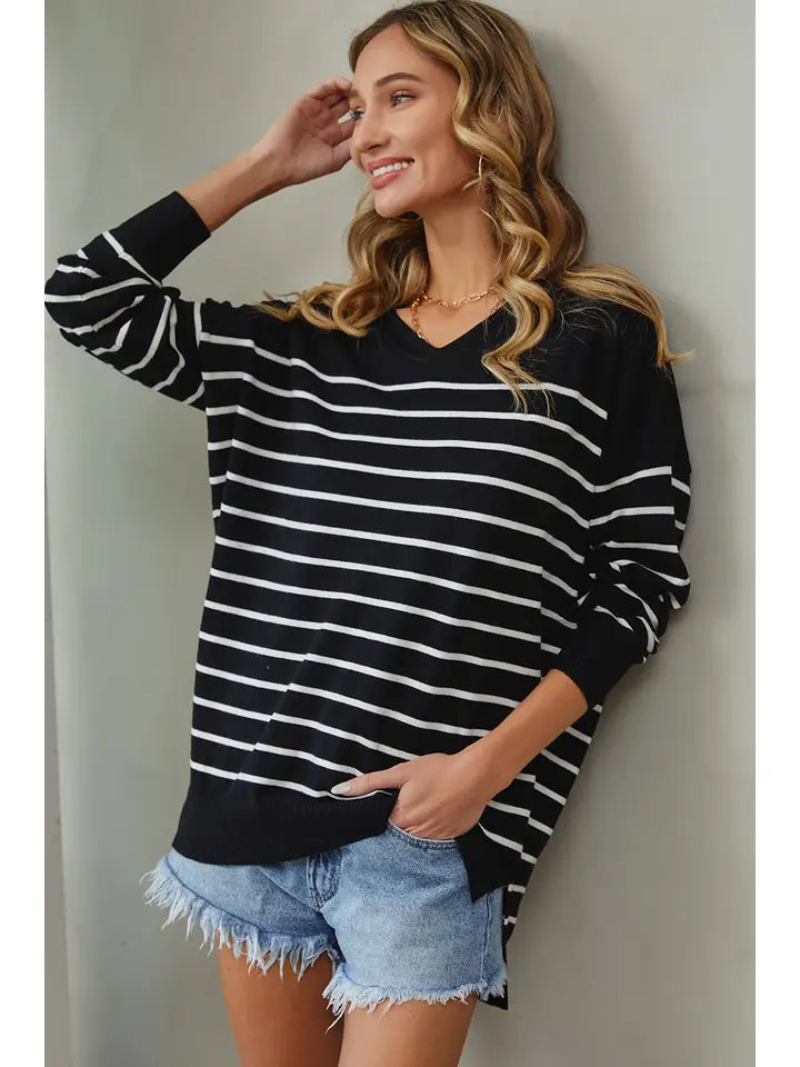 Oversized Stripe Sweaters